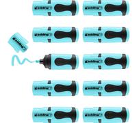 7 Mini-Surligneur - Bleu Pastel - 10 Surligneurs - Pointe Biseautée 1-3 Mm - Petits Surligneurs Aux Couleurs Tendance - Pour Les Bullet Journals, L'école, L'université Ou Le Bureau[Z775]