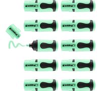 7 Mini-Surligneur - Vert Pastel - 10 Surligneurs - Pointe Biseautée 1-3 Mm - Petits Surligneurs Aux Couleurs Tendance - Pour Les Bullet Journals, L'école, L'université Ou Le Bureau[Z774]