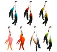 7 Morceaux D'Accessoires De Cheveux En Plumes, Accessoires De Cheveux Rétro, Accessoires De Cheveux Boho, Accessoires De Cheveux Créatifs, Accessoires De Vêtements.