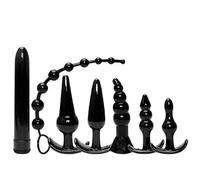 7 Morceaux Noir éLastique En Silicone à La Maison Ensemble D'éTirement Complet, Accessoires Sportifs Multifonctionnels - D-2