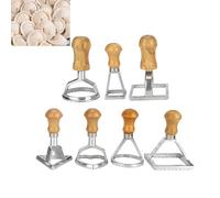 7 Moules À Boulettes, Moule À Découper Les Boulettes, Machine À Découper La Pâte Gaufrée, Machine À Découper Les Boulettes, Ustensiles De Cuisine À Poinçon En Bois Pour Le Remplissage De Pâtes
