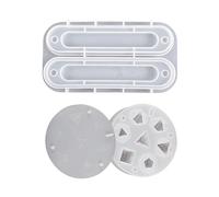 7 moules Dices carrés Triangle Dices Numéros de forme Jeu Moule en silicone avec boîte de rangement Dices numériques Jeu Maison Outils d'artisanat
