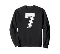 7 Number Seven Fun School Meme Matching Entre étudiants et Enseignants Sweatshirt