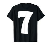 7 Number Seven Funny Meme School Teen Kid Matching T-Shirt