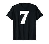 7 Number Seven Funny School Meme Student Teen Matching T-Shirt