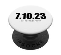 7 Octobre Hommage Nova | Les juifs israéliens Ont Besoin de Shalom PopSockets PopGrip Adhésif