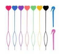 7 outils pour élastiques à cheveux, 2 outils d'épilation, outils de tressage, aiguilles à tresser, aiguilles à perles de cheveux, outils de tressage rapide, accessoires de coiffure