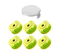 7 Pack Bobine Fil Coupe Bordure remplacements pour Ryobi One + AC14RL3A 18v 24v 40v Coupe Bordures, Bobine Ø 2mm, Longueur 3,3m (6 Fil Coupe Bordure,1 Couvercle)
