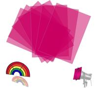 7 Pack Heat Resistant Film for Magenta Lamps,29.7 x 21 cm,Colour Filter,A4 Colour Filter,Transparent Colour Correction for Photo Lamp,Headlight,Graphics,
