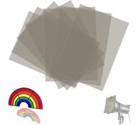 7 Pack Heat Resistant Lamp Film,Brown,29.7 x 21 cm,Colour Filter,A4 Colour Filter,Transparent Colour Correction for Photo Lamp,Headlight,Graphics,