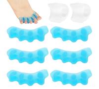7 Paires Séparateurs d'Orteils Silicone Correcteur d'Orteil Ecarteur Orteil Redresseur d'Orteil Separateur Orteil pour Oignons Chevauchement Orteils Coudés Orteils en Marteau Orteils en Griffe