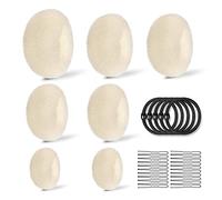 7 PCS Cheveux Donuts Chignons Épingle à Cheveux(4taille),avec 10 Pcs Cheveux Elastiques et 20 Pcs U-clip, Donut Coiffure pour à tous les types de cheveux longs(Golden)