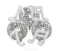 7 PCS Disco Ballons Aluminium, Note de Musique Ballons, Décorations Fête Musicale Boule, pour les Ddiscothèques, lesFêtes D'anniversaire et les Festivals de Musique (B)