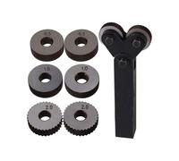 7 Pcs Double Wheel Knurling Tool Set Lathe Set Wheel Knurling Tool