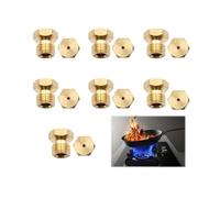 7 Pcs Gicleur Gaz Butane Universels 0.5 0.65 0.7 0.87 1.02 Injecteur Gaz Gicleur Bouteille Kit Conversion Gicleur Gaz Ville