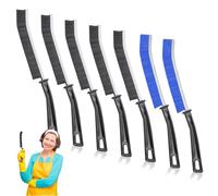 7 Pcs Hard Bristle Crevice Cleaning Brush, Multifunctional Grout Cleaner Brush, Thin Gap Cleaning Brush Set, Small Cleaning Tools for Household Use, Kitchen, Bathroom, Toilet, Window Track,Tight Space