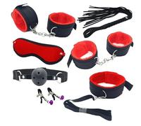 7 Pcs Nylon Yoga Set Accessoire, Accessoire D'Exercice RéGlable Pour L'EntraîNement D'Endurance, Convient à L'Exercice D'Agilité (Rouge)