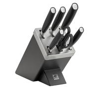 7-pcs, Set de blocs de couteaux, Argent, Anthracite Zwilling