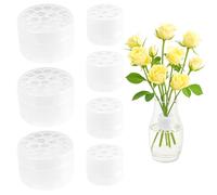 7 Pcs Support de Tige Fleurs, Supports de Tiges de Fleurs pour Ikebana Twister, Support de Tige de Bouquet en Spirale Transparent pour Fleur Florale Jardins Salons Salons Thé Bureaux