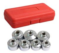 7-Piece 3/8-Inch Drive Oil Filter Socket Set - Automotive Filter Wrench Set