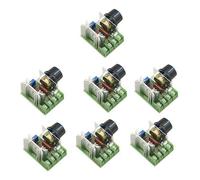 7 PièCes 25A AC 220V 2000W SCR Module de RéGulateur de Tension éLectronique Haute Puissance RéGulation Du ContrôLeur de Vitesse Du Moteur RéGlable
