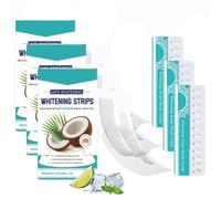 7 Pièces Blanchiment Dentaire,Kit De Blanchiment Des Dents,Whitening Strips,Bandes Blanchissantés à La Noix De Coco,Strips Pour Blanchimént Des Dents Rapide Et Doux,élimine Les Taches Profondes (3)