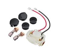 7 pièces brosse en carbone + capuchons + couvercles de capuchon + porte-brosse pour Makita 638921-2 638448-2 CB430 BGA450 BGA452 BJS160 BJS161 DGA452REF GA400