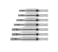 7 Pièces Centrage Charnière Foret Ensemble Changement Porte Armoire Fenêtre Trou Perforateur Guide Localisation Cutter Outil De Travail Du Bois Professionnel Travail Du Bois