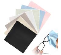 7 Pièces Chiffon,Doux Chiffons de Nettoyage Lunettes en Microfibre lavables et Réutilisables,Double Face Chiffon de Polissage Nettoyant Argent Bijoux,pour Nettoyer Lunettes,écrans,Lentilles,Bijoux