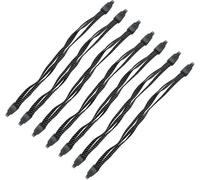7 pièces de 65cm tendeur de bagages pour vélo | sangle de serrage pour porte-bagages | caoutchouc de serrage pour porte-bagages | caoutchouc pour bagages avec 2 crochets | tendeur de bagages noir-blan