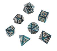 7 pièces de dés polyédriques à de Dragon, Accessoires de Jeu de rôle de Remplacement, Accessoires de Jeu de Table, Fournitures acryliques Multi-Faces durables