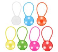 7 Pièces De Lumières De Camping En Plein Air,Petites Veilleuses,Lumières De Sac À Dos Led,Feux D'avertissement De Sécurité,Lumières Anti-Vol Pour Corde À Vent De Tente..7pcs.