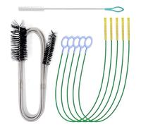 7 pièces deboucheur canalisation, furet de 155 cm furet deboucheur, furet plomberie de 20 cm et deboucheur evier de 90 cm, convient pour la cuisine, la buanderie et la salle de bain. (7)
