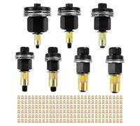 7 Pièces Ecrou a Sertir Manuel,Pince à Insert Fileté,Kit Professionnel Outil à Riveter,M3 M4 M5 M6 M8 M10 M12 Insert Fileté Metal,Riveteuse Manuelle (con 210 Écrous)