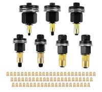 7 Pièces Ecrou a Sertir Manuel,Pince à Insert Fileté,Kit Professionnel Outil à Riveter,M3 M4 M5 M6 M8 M10 M12 Insert Fileté Metal,Riveteuse Manuelle (con 70 Écrous)