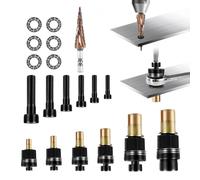 7 Pièces Écrous à tête de Rivet à Main, Convient au Kit de Tête de Rivet à Main M3 M4 M5 M6 M8 M10 M12, Acier Riveteuse Pneumatique Ecrou a Sertir