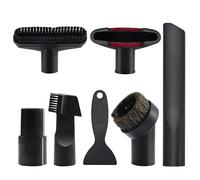 7 Pièces Embout Aspirateur Universel 32-35mm - Accessoires pour Aspirateurs Kärcher, Rowenta - Brosse pour Meubles, Suceur Voiture, Nettoyage Poils d'Animaux et Interieur Auto