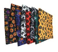 7 pièces/ensemble 50 x 50 cm paquet de tissu patchwork 100% coton paquet de langoustines de tissu à coudre tissu de coton paquet de tissu de quilting (série Halloween)