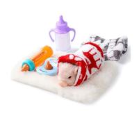 7 pièces/ensemble porcelet en Silicone animaux réalistes en Silicone souple avec vêtements et mangeoire jeu de simulation Mini cochon amusant petits animaux de compagnie pour enfants filles garçon