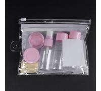 7 Pieces/Ensemble Portable Organisateur Voyage En Plastique Creme Pour Le Visage Lotion Maquillage Conteneur Distributeur Vaporisateur Eau Creme Bouteille Outils De Soins De La Peau