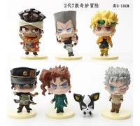 7 Pieces/Ensemble Q Version Jojo Figure Kujo Jotaro Iggy Muhammad Avdol Joseph Joestar Pvc Figurines Collection Modele Jouets Pour Enfants