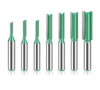 7 Pièces Fraise Defonceuse 8mm, Fraise Pour Défonceuse, Fraise Bois, Fraise Affleureuse 6mm, Fraises Droite Pour Défonceuses, 3mm 4mm 5mm 6mm 8mm 10mm Pour Le Travail Du Bois