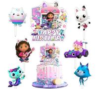 7 Pièces Gabb Décoration Anniversaire, Cake Topper, Cupcake, Happy Birthday, Garnitures Pour Enfants, 5 Ans