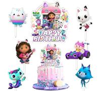 7 Pièces Gabb Decoration Anniversaire, Gabb Cake topper Anniversaire, Gabb Cake Topper, Cupcake, Happy Birthday Decoration, Garnitures de Cupcake Pour Enfants, Topper Happy Birthday