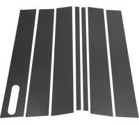 7 Pièces Garniture De Montant De Porte Pour Ford Explorer 2002-2010 Avant Arrière Gauche Droite Autocollant Anti-Rayures Couverture De Montants De Porte Motif Fibre Carbone Noir