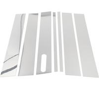 7 Pièces Garniture De Montant De Porte Pour Ford Explorer Sport Trac 2001-2005 Avant Arrière Gauche Droite Autocollant Anti-Rayures Montant Couverture Extérieure Chromée Argentée