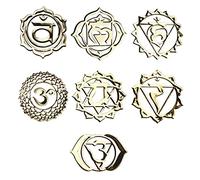 7 pièces géométrie sacrée autocollants en métal fleur délicate autocollants décoratifs Chakras artisanat autocollant pyramide Art résine moule remplissage fournitures
