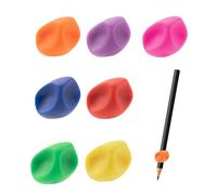 7 pièces guide doigt, guide doigts ecriture enfant, aide ecriture enfant - Une conception ergonomique qui corrige la posture de tenue du stylo - adaptée aux enfants comme aux adultes - 7 coloris