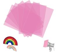 7 pieces heat resistant film for lamps,pink,29.7 x 21 cm,colour film,A4 colour filter,transparent colour correction,for photo lamps,headlights,graphics,