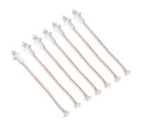 7 pièces Lanterne à Huile mèche, Support en céramique Torche Bouteille de vin Bougie à Huile Lampe kérosène mèche Cadeau,Mèche de Remplacement